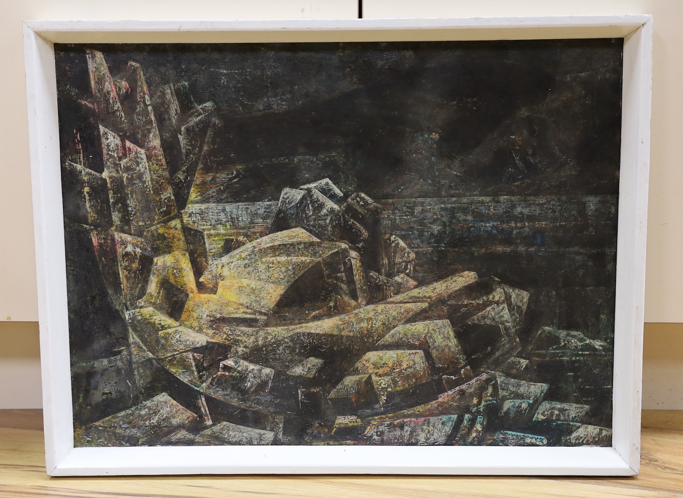 Lena George, oil on board, 'Lamorna', signed verso, 44 x 59cm